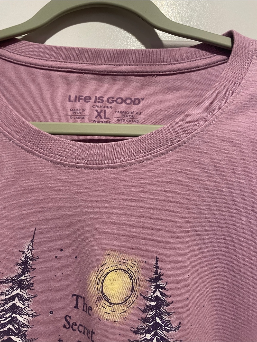 Life Is Good Lavender Forest Graphic Long Sleeve Tee - Picture 3 of 7
